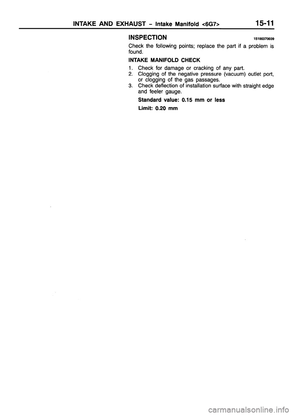 MITSUBISHI PAJERO SPORT 1999 Workshop Manual MITSUBISHI PAJERO SPORT 1999 Workshop Manual