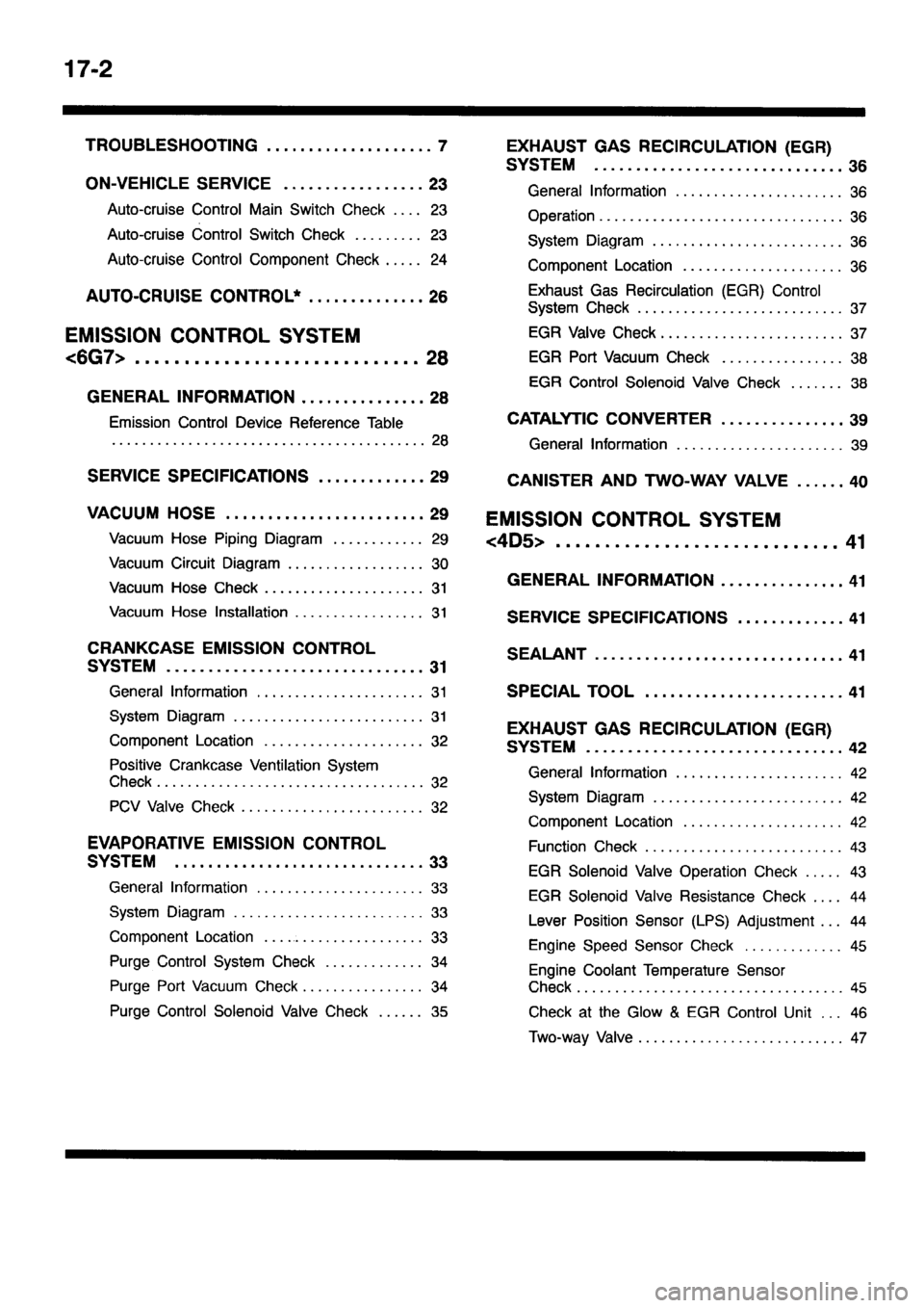 MITSUBISHI PAJERO SPORT 1999 Workshop Manual MITSUBISHI PAJERO SPORT 1999 Workshop Manual