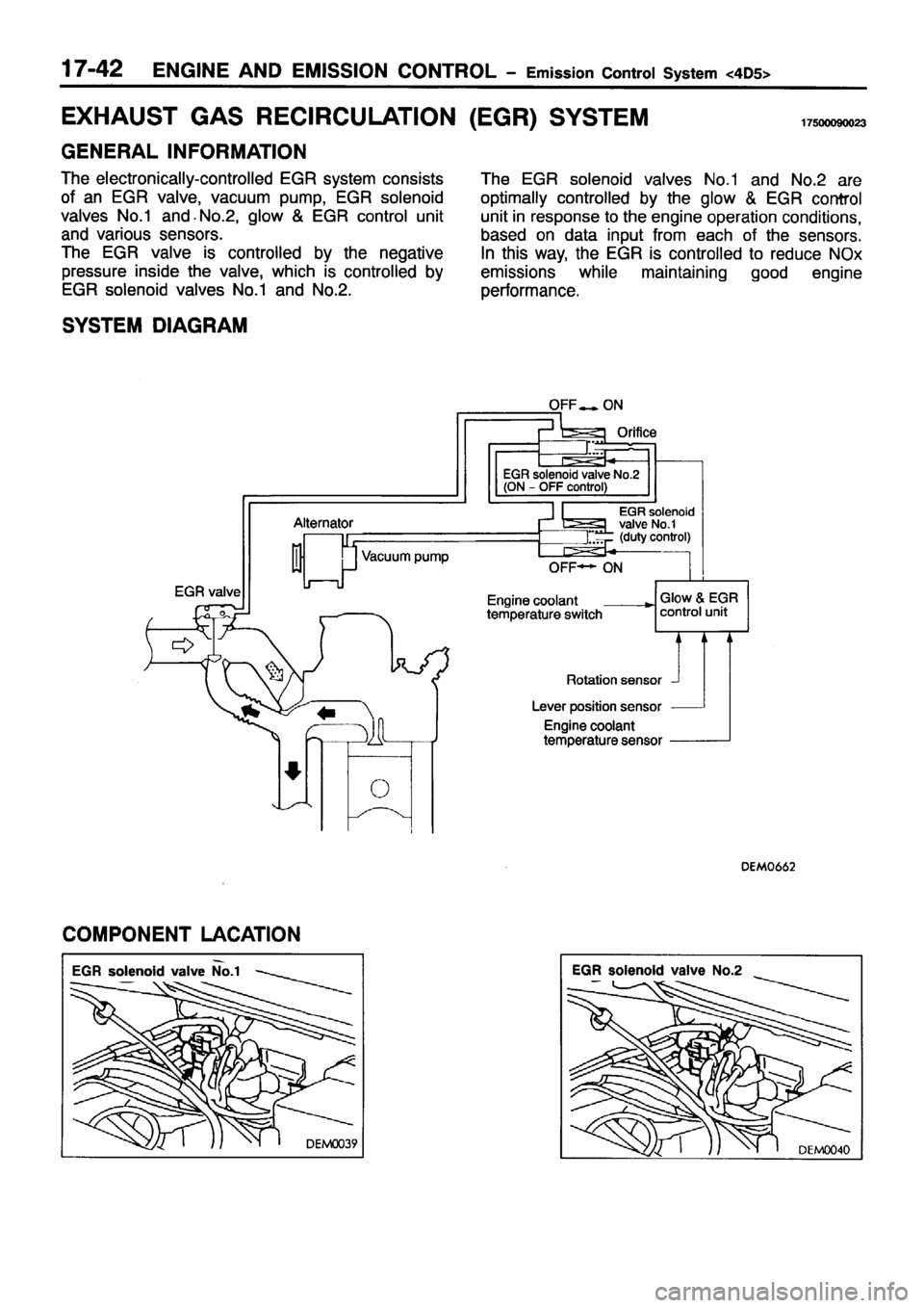 MITSUBISHI PAJERO SPORT 1999  Workshop Manual 