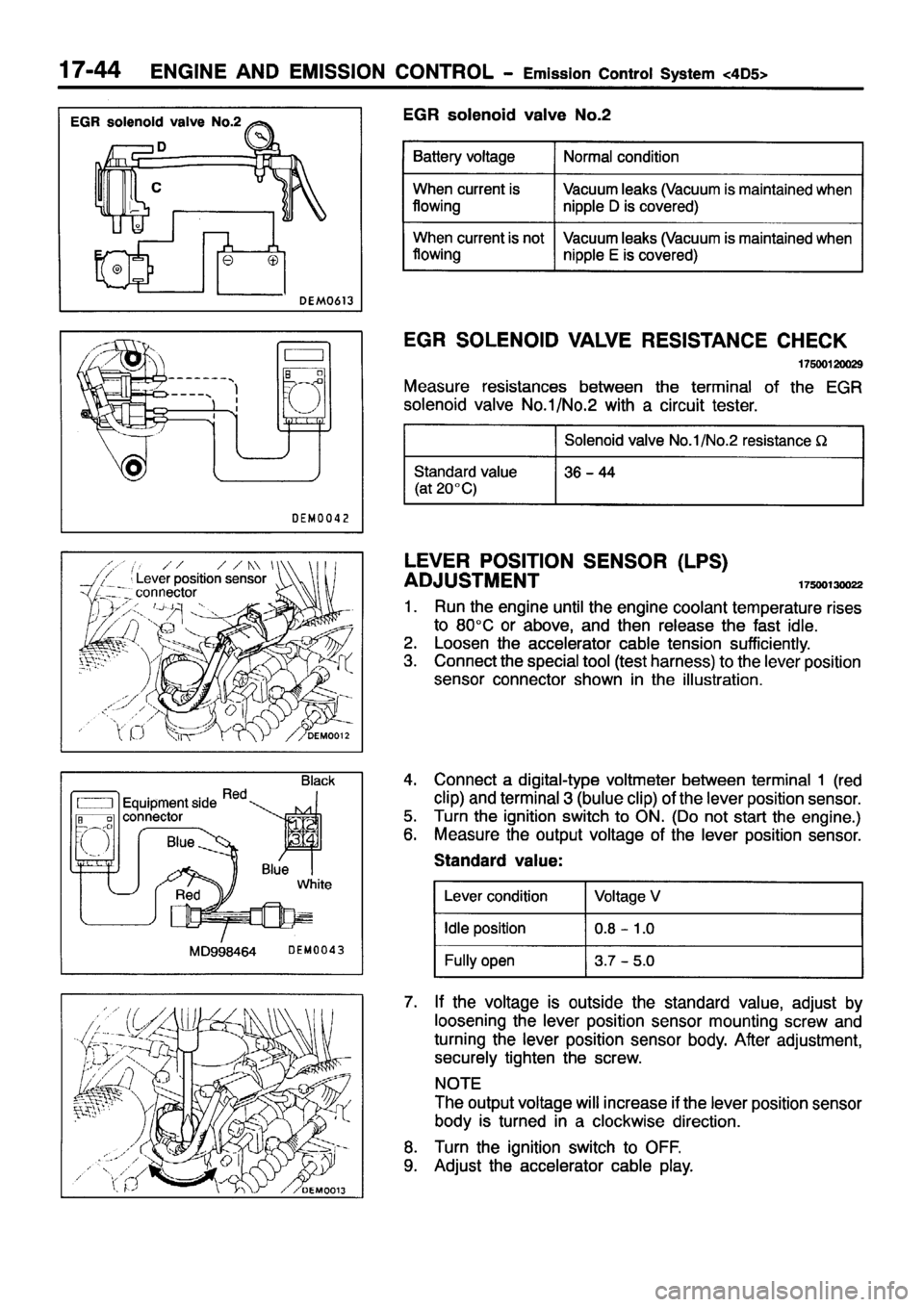 MITSUBISHI PAJERO SPORT 1999  Workshop Manual 