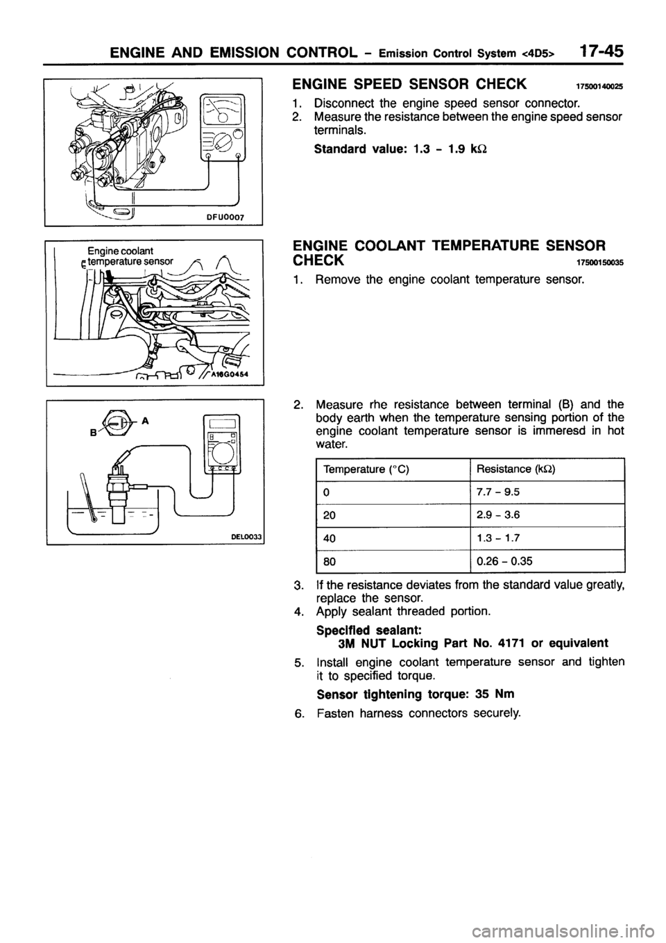 MITSUBISHI PAJERO SPORT 1999  Workshop Manual 