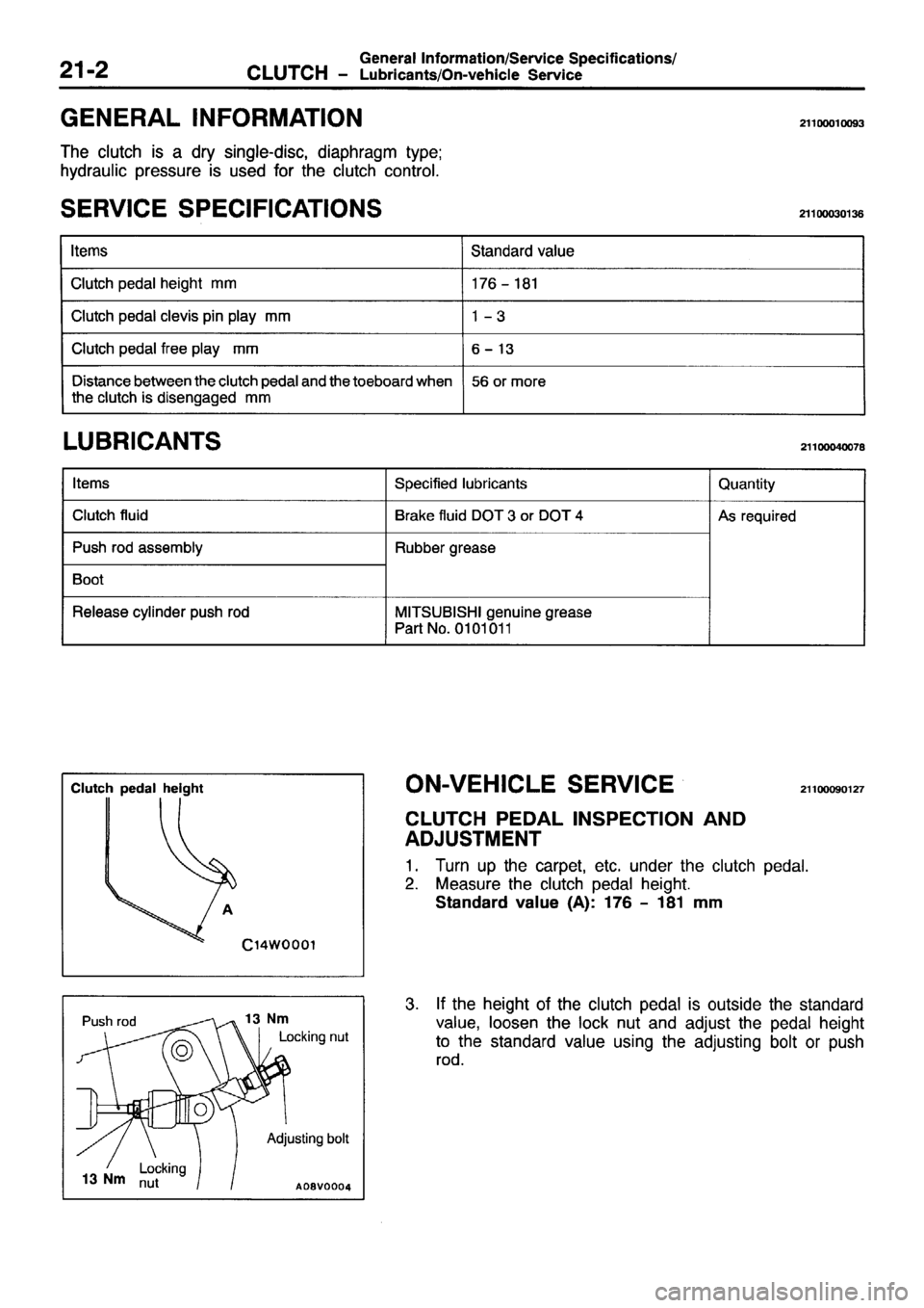 MITSUBISHI PAJERO SPORT 1999  Workshop Manual 
