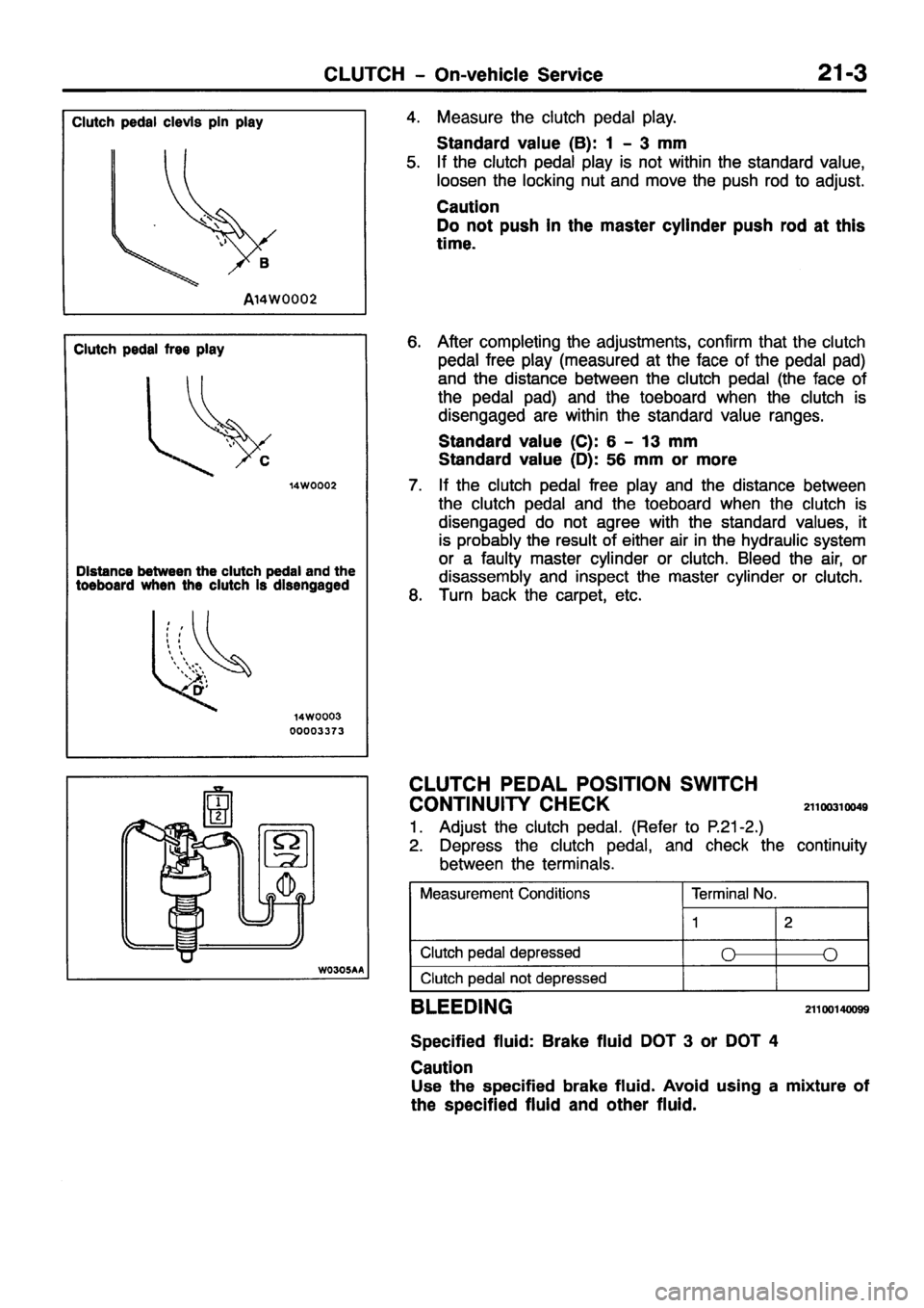 MITSUBISHI PAJERO SPORT 1999  Workshop Manual 