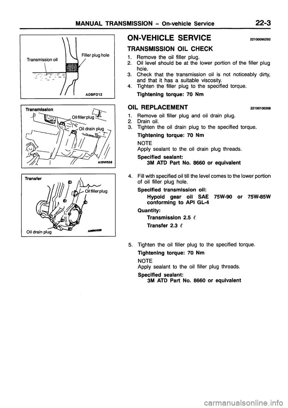MITSUBISHI PAJERO SPORT 1999  Workshop Manual 
