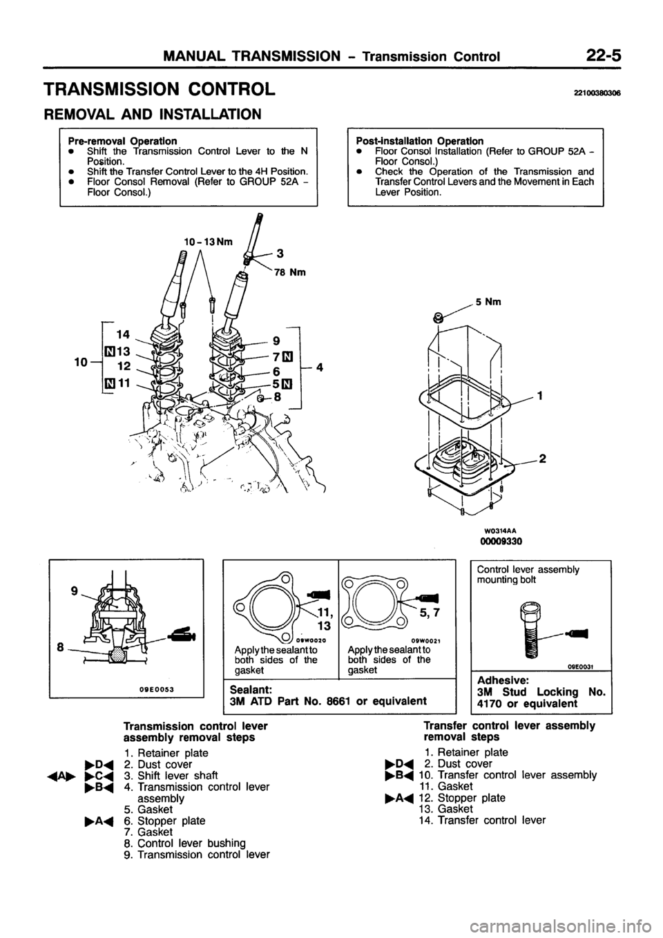 MITSUBISHI PAJERO SPORT 1999  Workshop Manual 