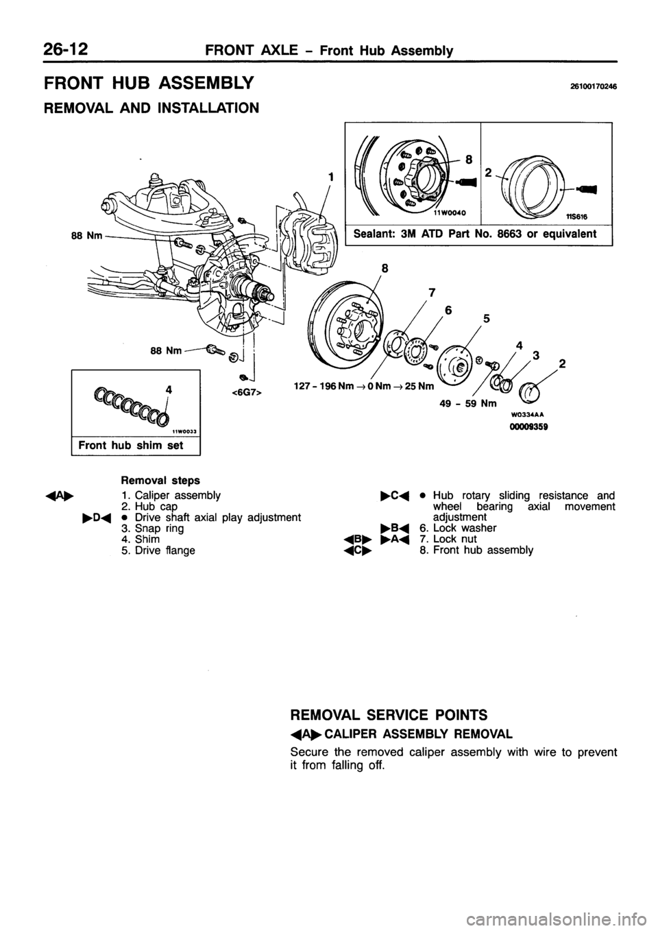 MITSUBISHI PAJERO SPORT 1999 Workshop Manual MITSUBISHI PAJERO SPORT 1999 Workshop Manual