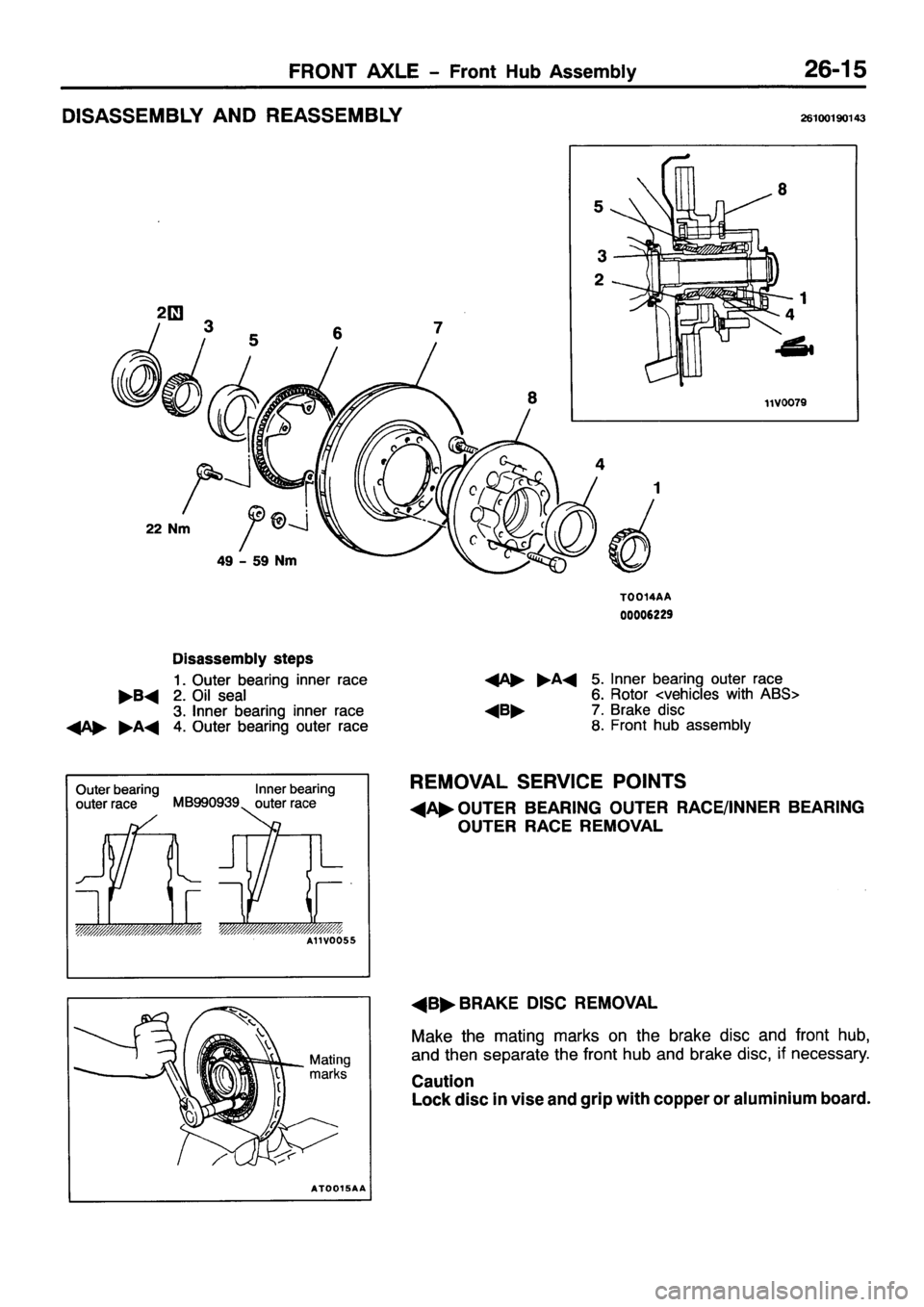 MITSUBISHI PAJERO SPORT 1999  Workshop Manual 