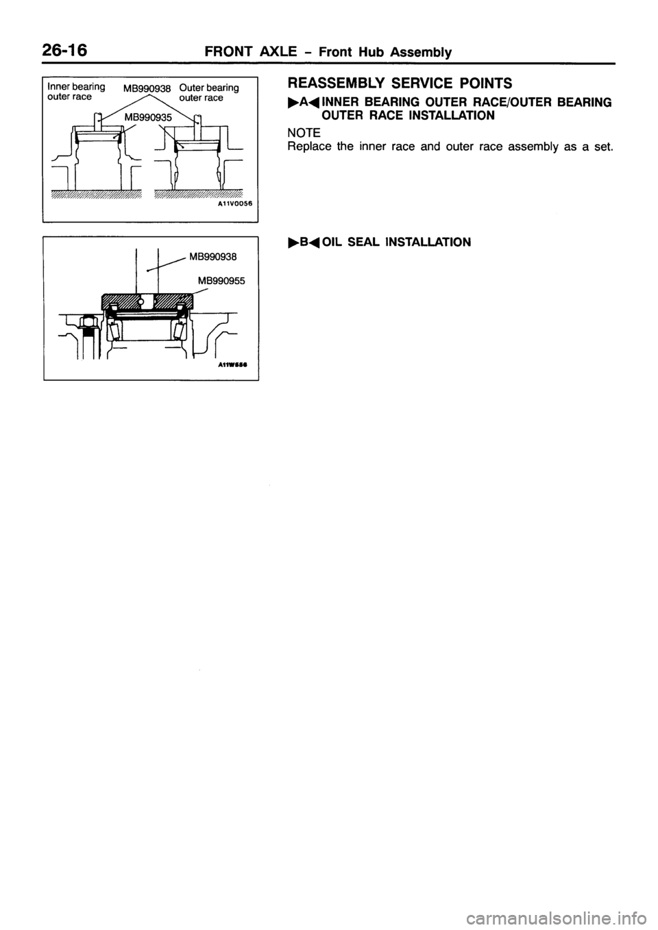 MITSUBISHI PAJERO SPORT 1999  Workshop Manual 