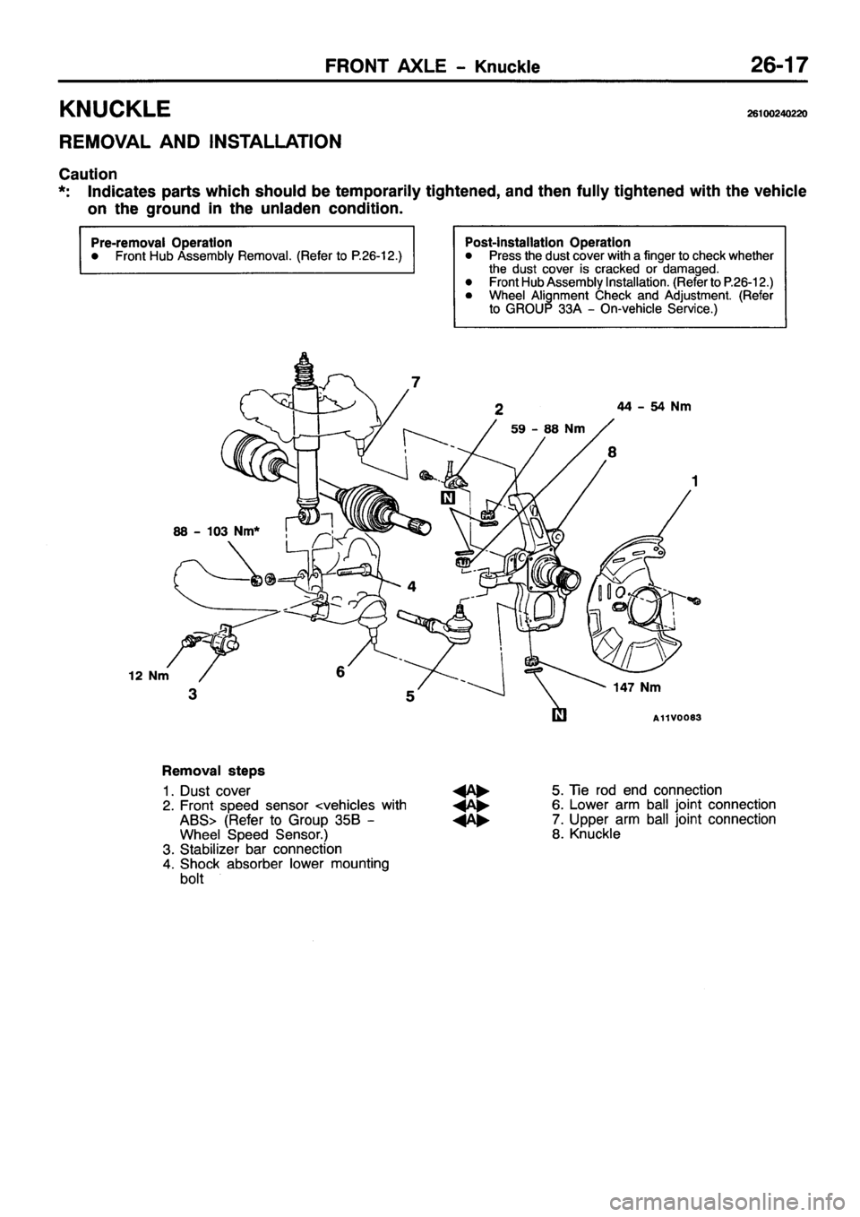 MITSUBISHI PAJERO SPORT 1999  Workshop Manual 
