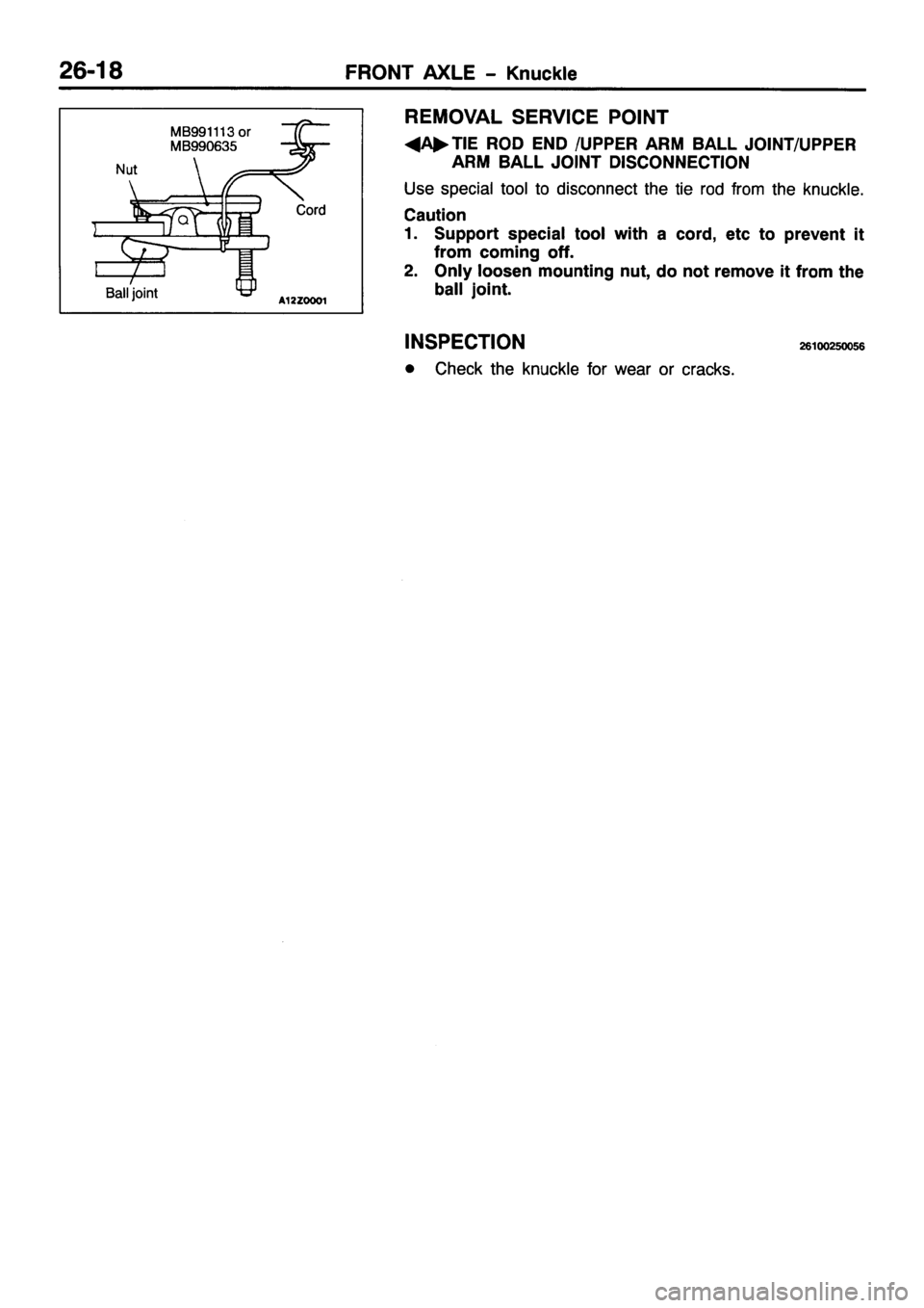 MITSUBISHI PAJERO SPORT 1999  Workshop Manual 