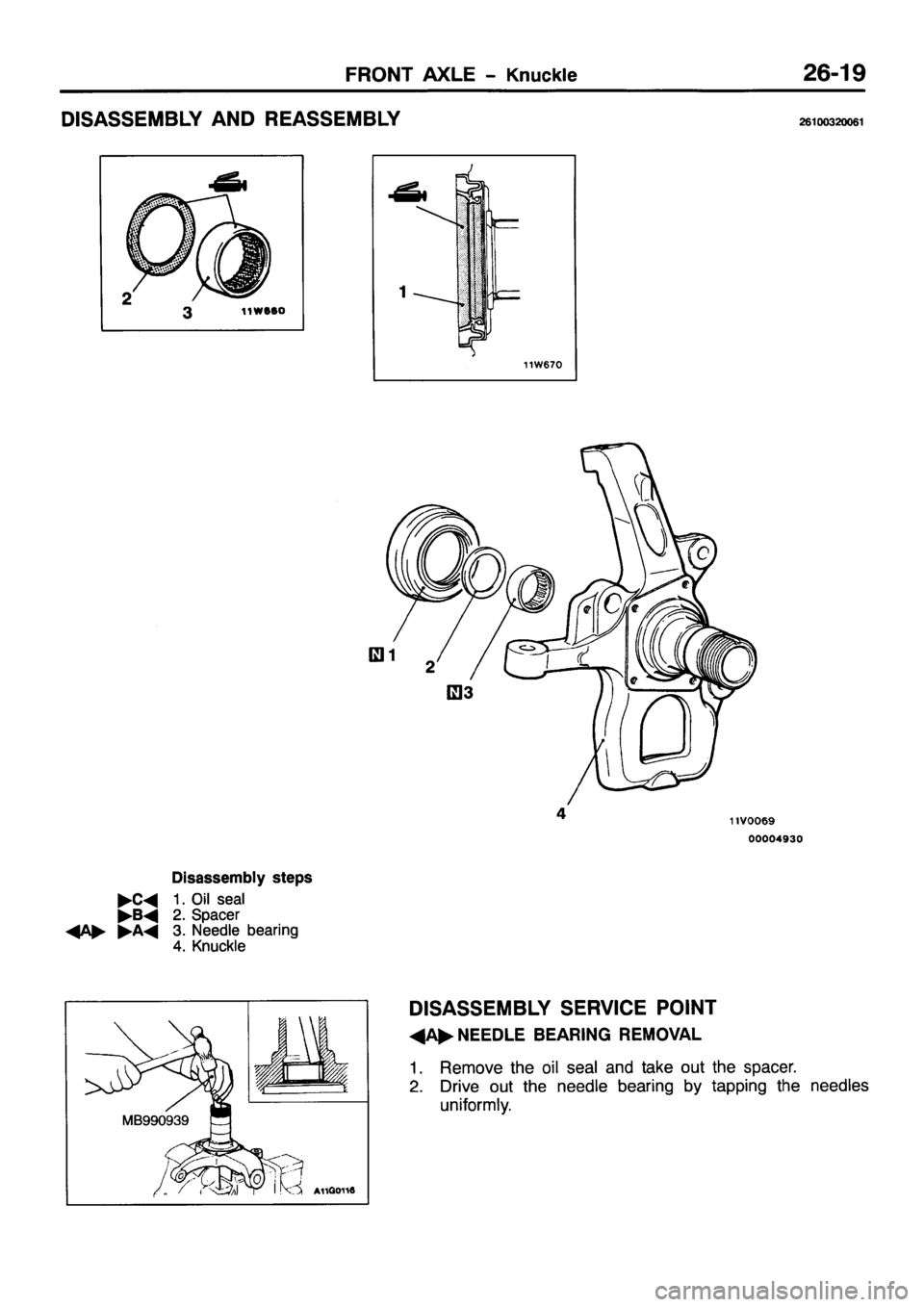 MITSUBISHI PAJERO SPORT 1999  Workshop Manual 