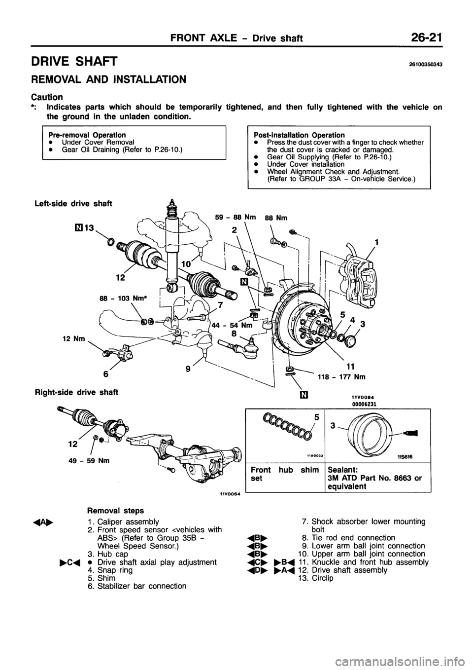 MITSUBISHI PAJERO SPORT 1999  Workshop Manual 