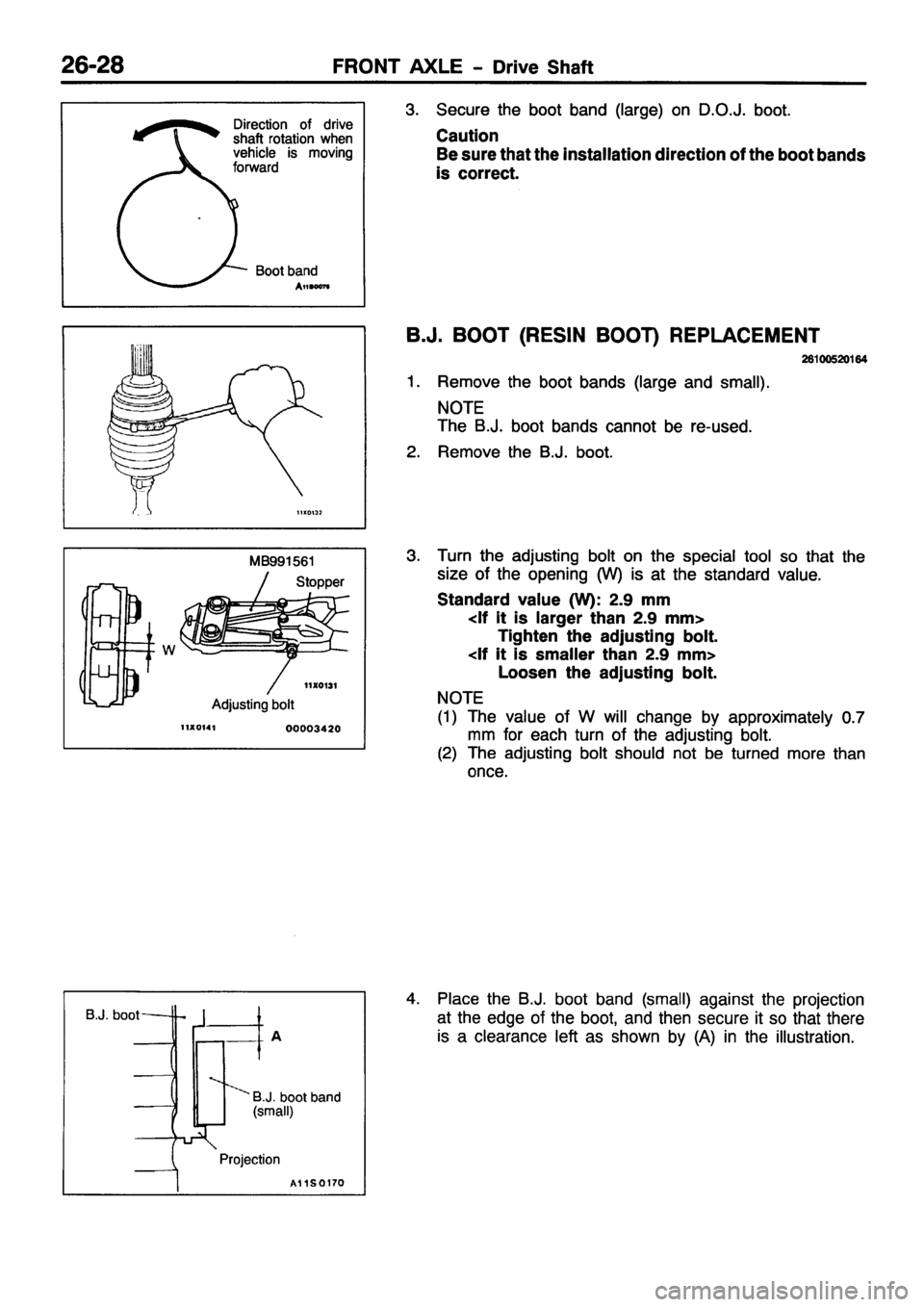 MITSUBISHI PAJERO SPORT 1999  Workshop Manual 