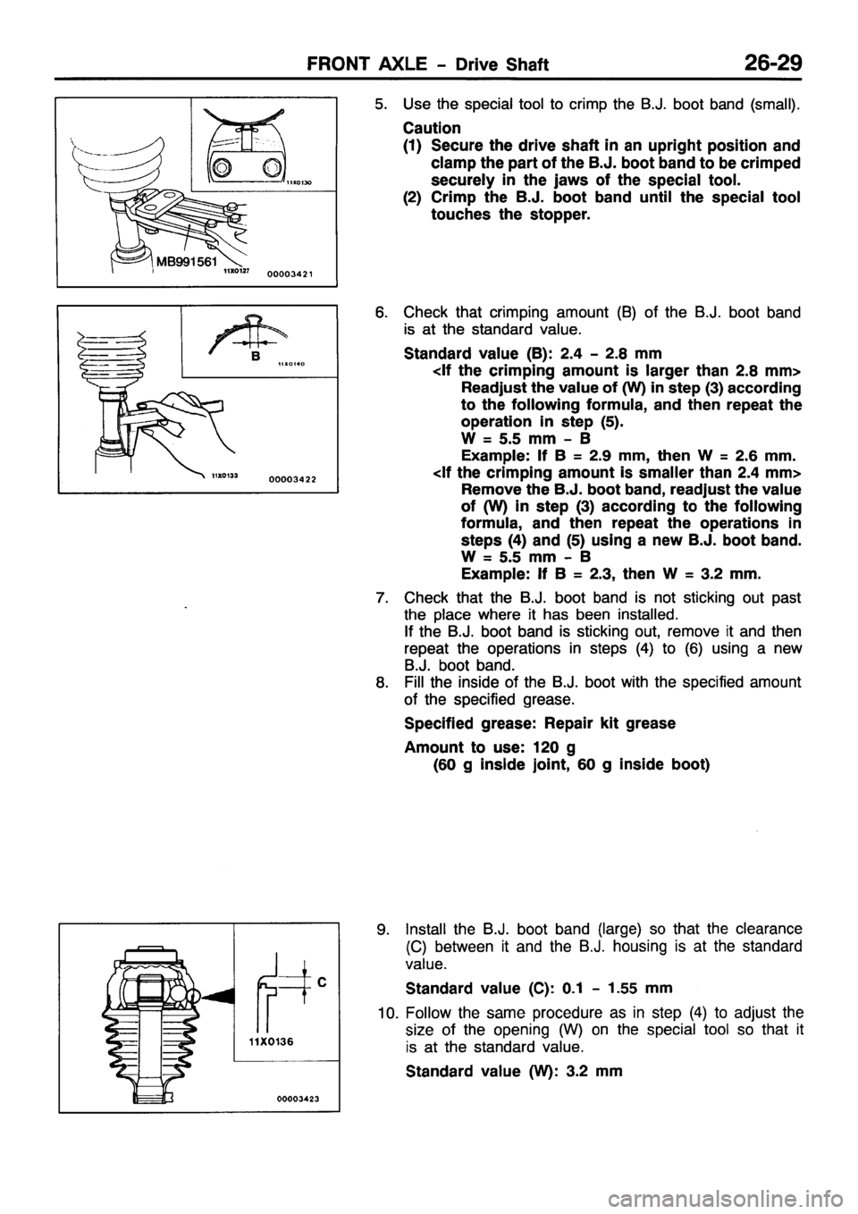 MITSUBISHI PAJERO SPORT 1999  Workshop Manual 