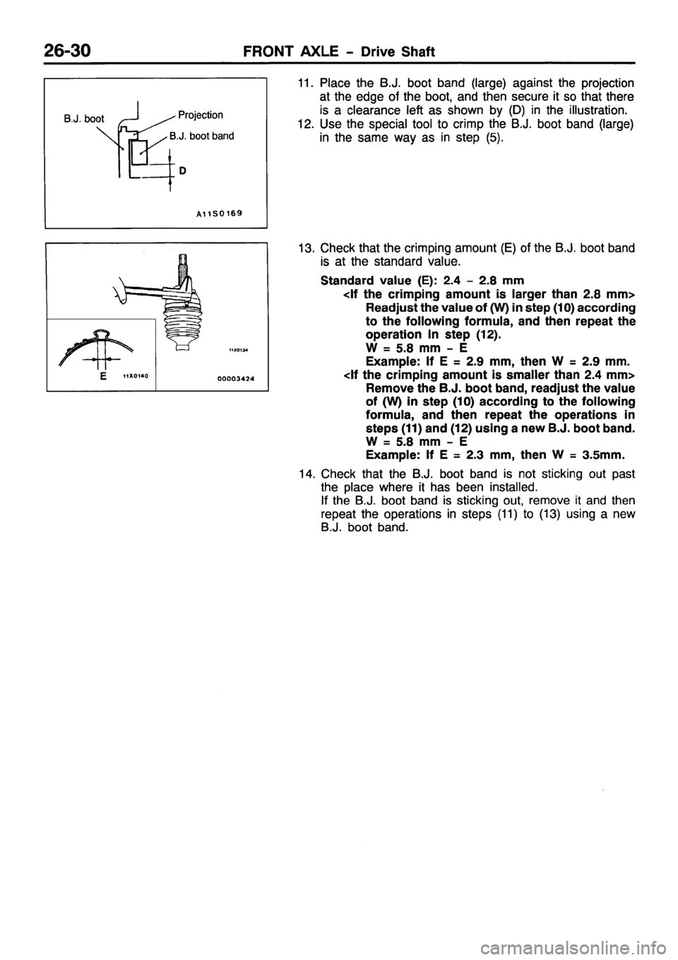 MITSUBISHI PAJERO SPORT 1999  Workshop Manual 