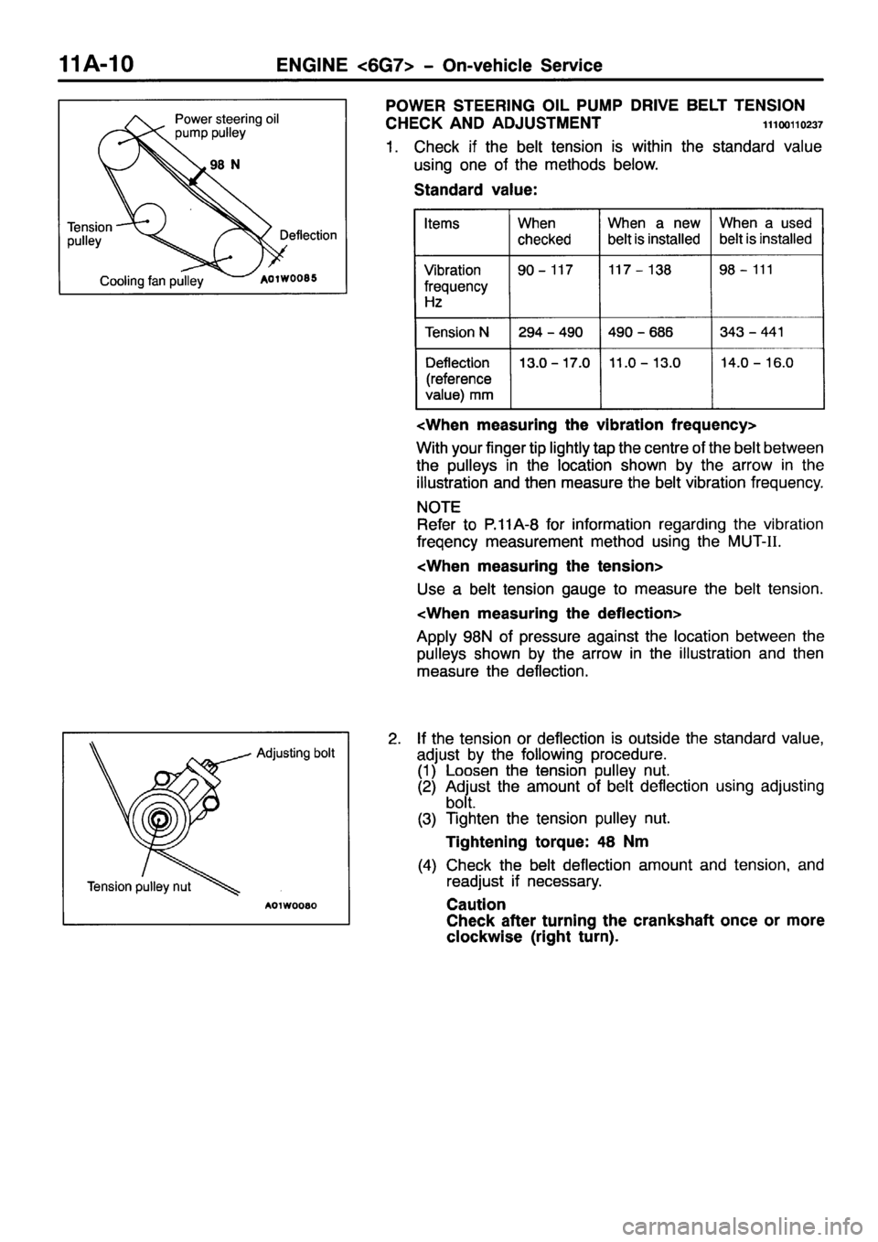 MITSUBISHI PAJERO SPORT 1999 Service Manual 