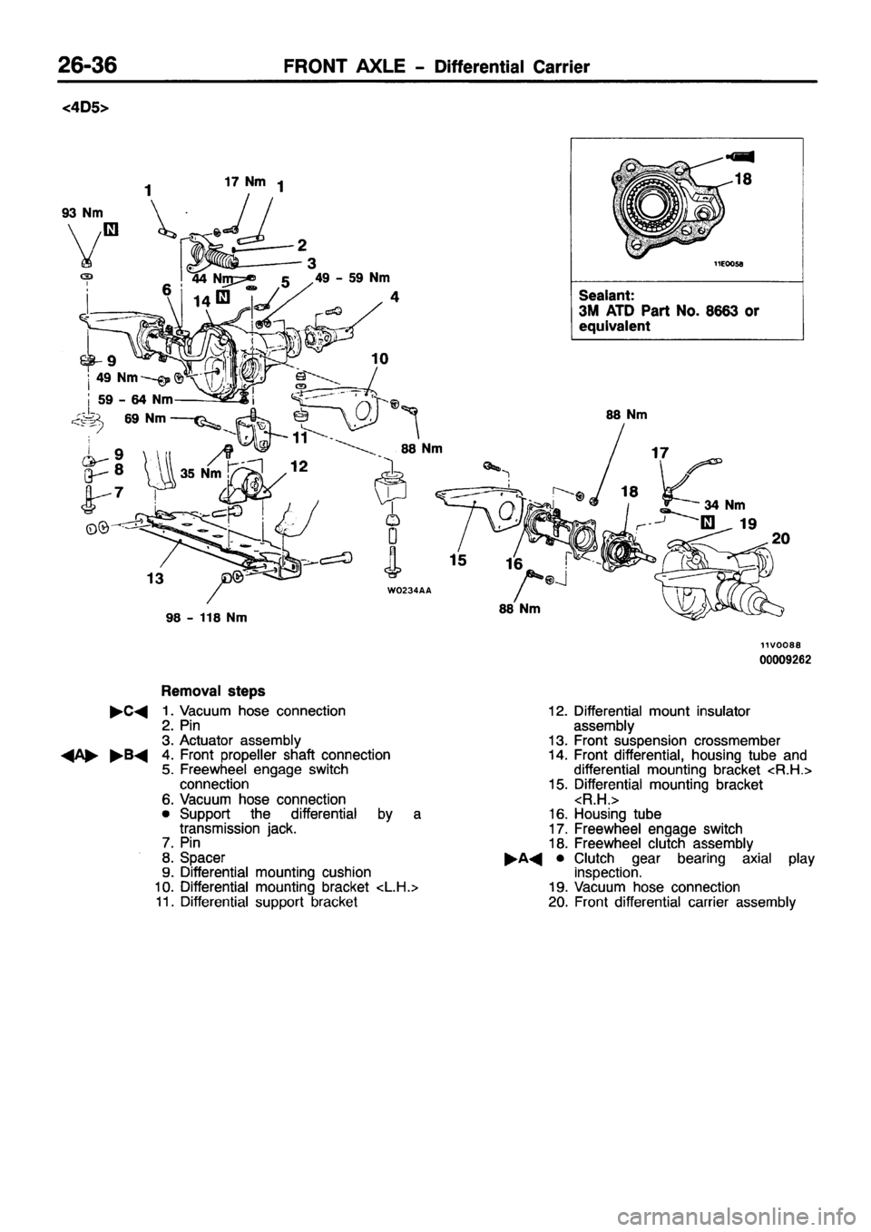MITSUBISHI PAJERO SPORT 1999  Workshop Manual 