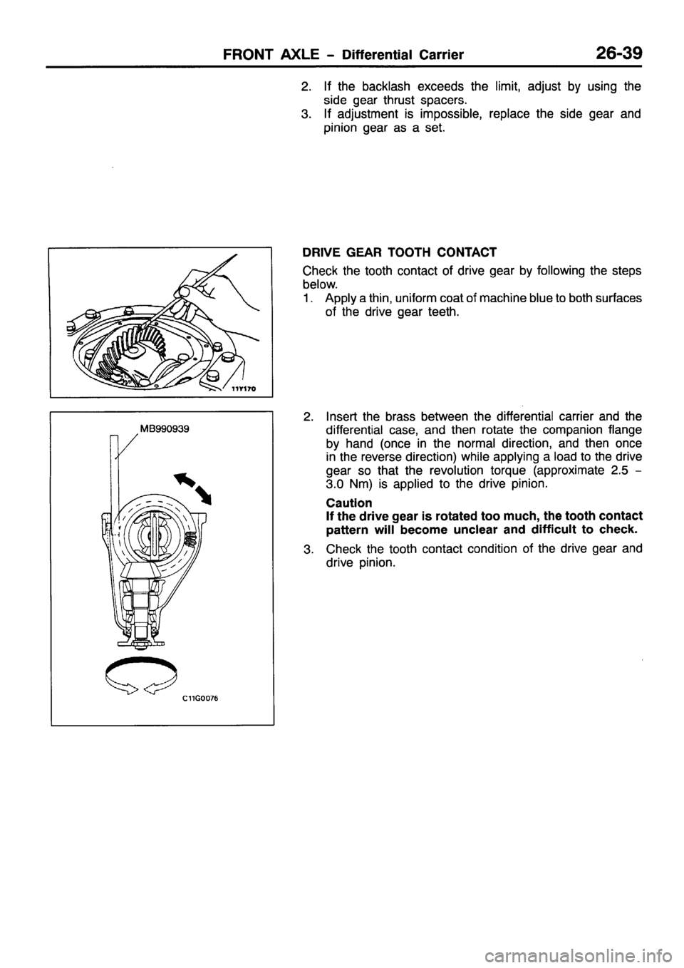 MITSUBISHI PAJERO SPORT 1999  Workshop Manual 
