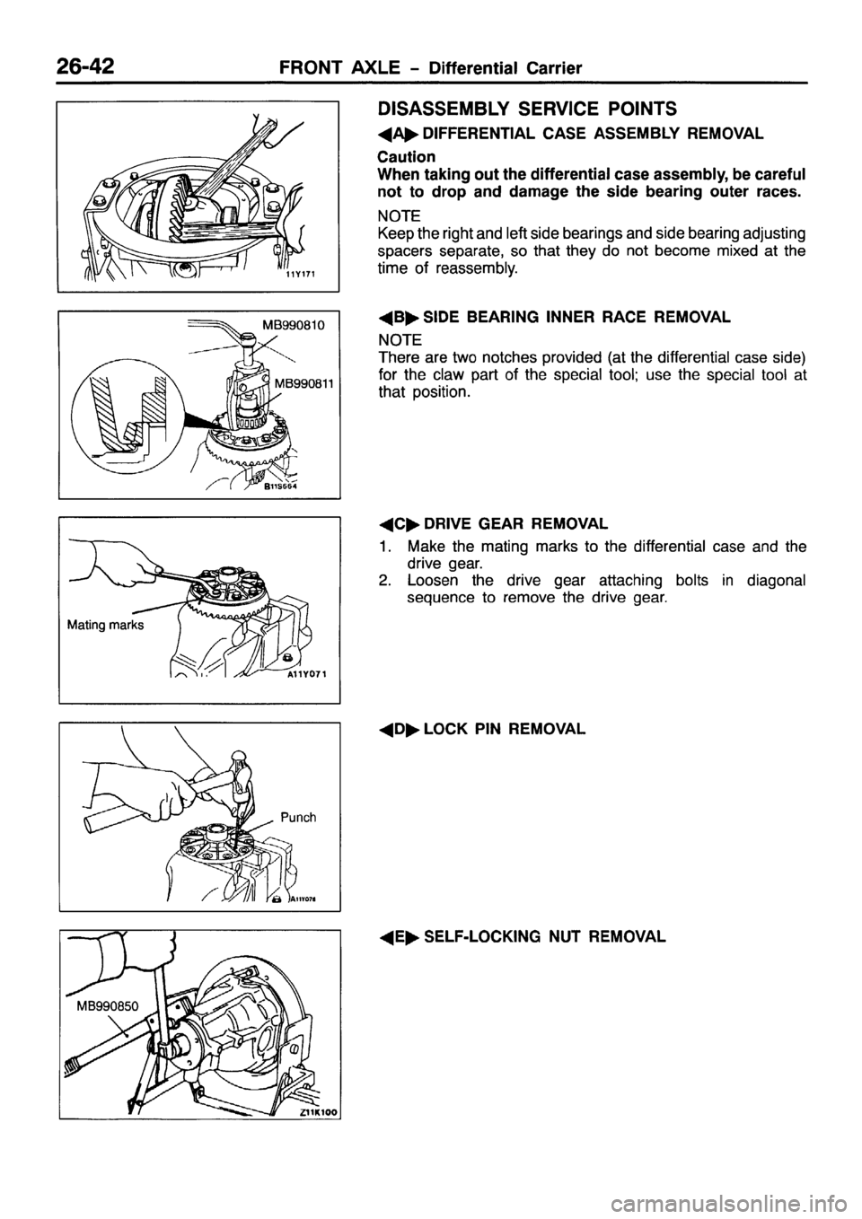 MITSUBISHI PAJERO SPORT 1999  Workshop Manual 