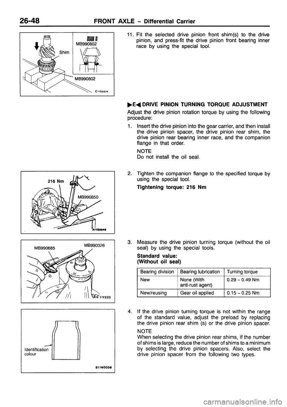 MITSUBISHI PAJERO SPORT 1999 Workshop Manual MITSUBISHI PAJERO SPORT 1999 Workshop Manual