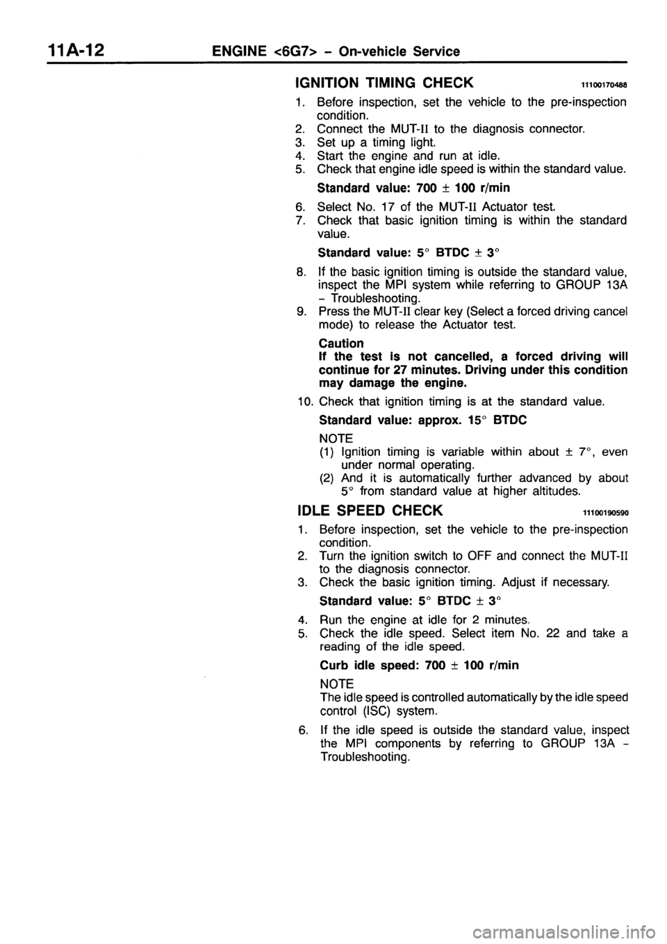MITSUBISHI PAJERO SPORT 1999 Service Manual 