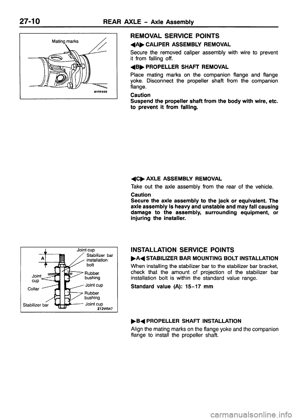 MITSUBISHI PAJERO SPORT 1999 Workshop Manual MITSUBISHI PAJERO SPORT 1999 Workshop Manual