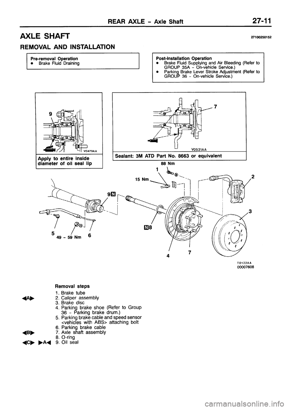 MITSUBISHI PAJERO SPORT 1999 Workshop Manual MITSUBISHI PAJERO SPORT 1999 Workshop Manual
