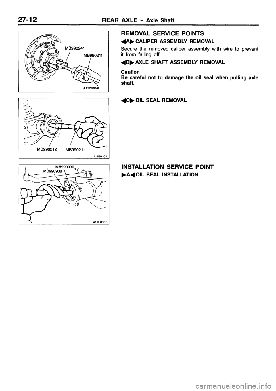 MITSUBISHI PAJERO SPORT 1999 Workshop Manual MITSUBISHI PAJERO SPORT 1999 Workshop Manual
