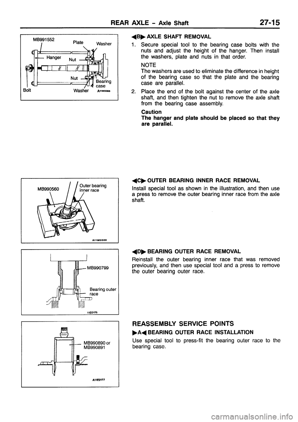 MITSUBISHI PAJERO SPORT 1999 Workshop Manual MITSUBISHI PAJERO SPORT 1999 Workshop Manual