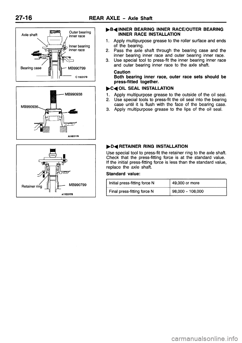 MITSUBISHI PAJERO SPORT 1999 Workshop Manual MITSUBISHI PAJERO SPORT 1999 Workshop Manual