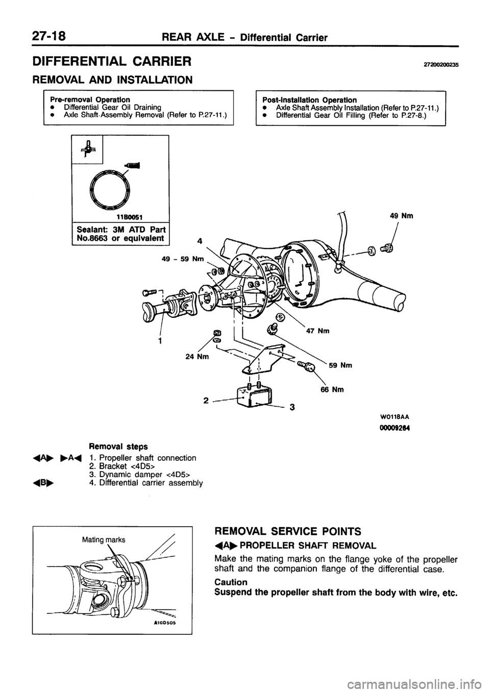 MITSUBISHI PAJERO SPORT 1999 Workshop Manual MITSUBISHI PAJERO SPORT 1999 Workshop Manual