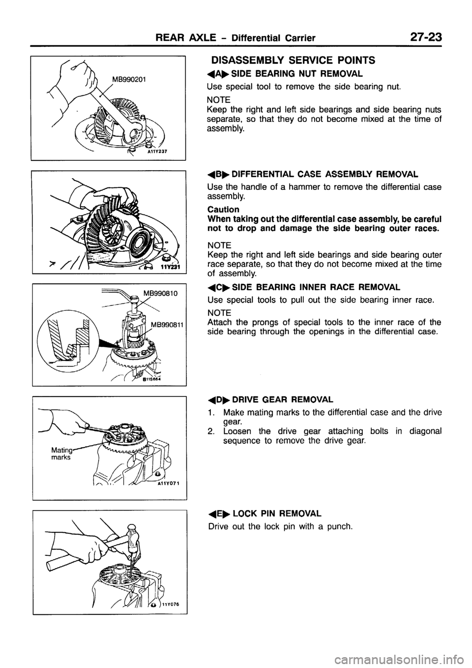 MITSUBISHI PAJERO SPORT 1999 Workshop Manual MITSUBISHI PAJERO SPORT 1999 Workshop Manual