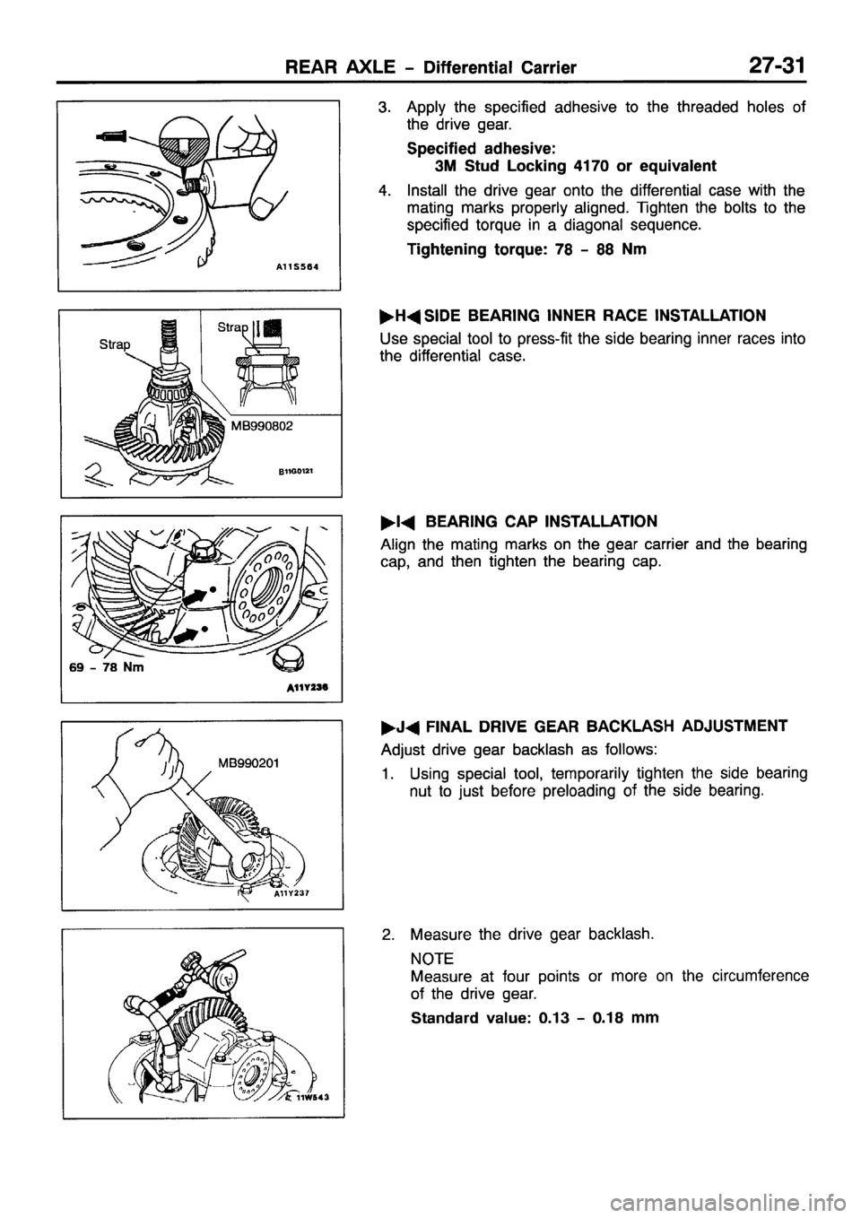 MITSUBISHI PAJERO SPORT 1999 Workshop Manual MITSUBISHI PAJERO SPORT 1999 Workshop Manual