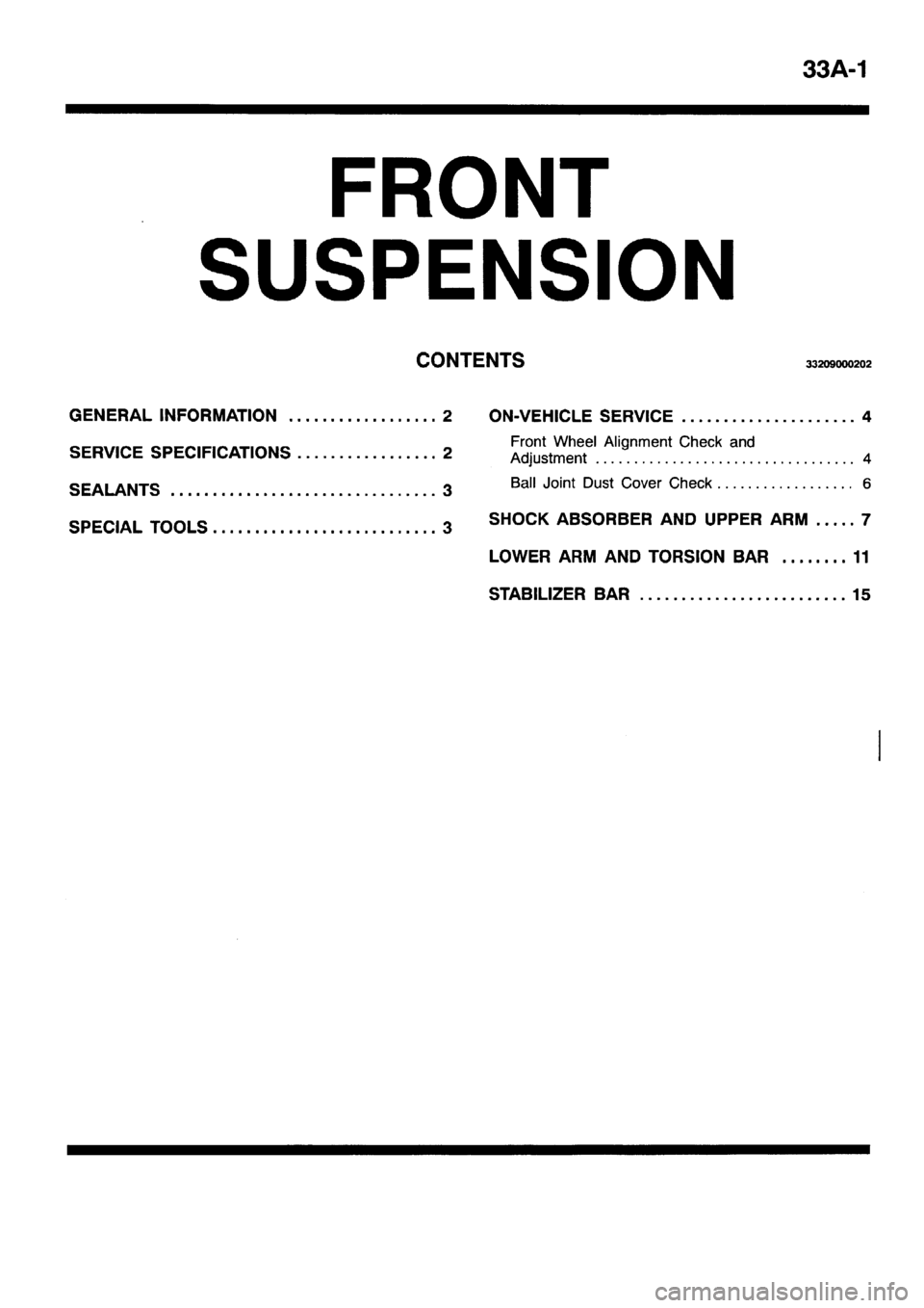 MITSUBISHI PAJERO SPORT 1999 Workshop Manual MITSUBISHI PAJERO SPORT 1999 Workshop Manual