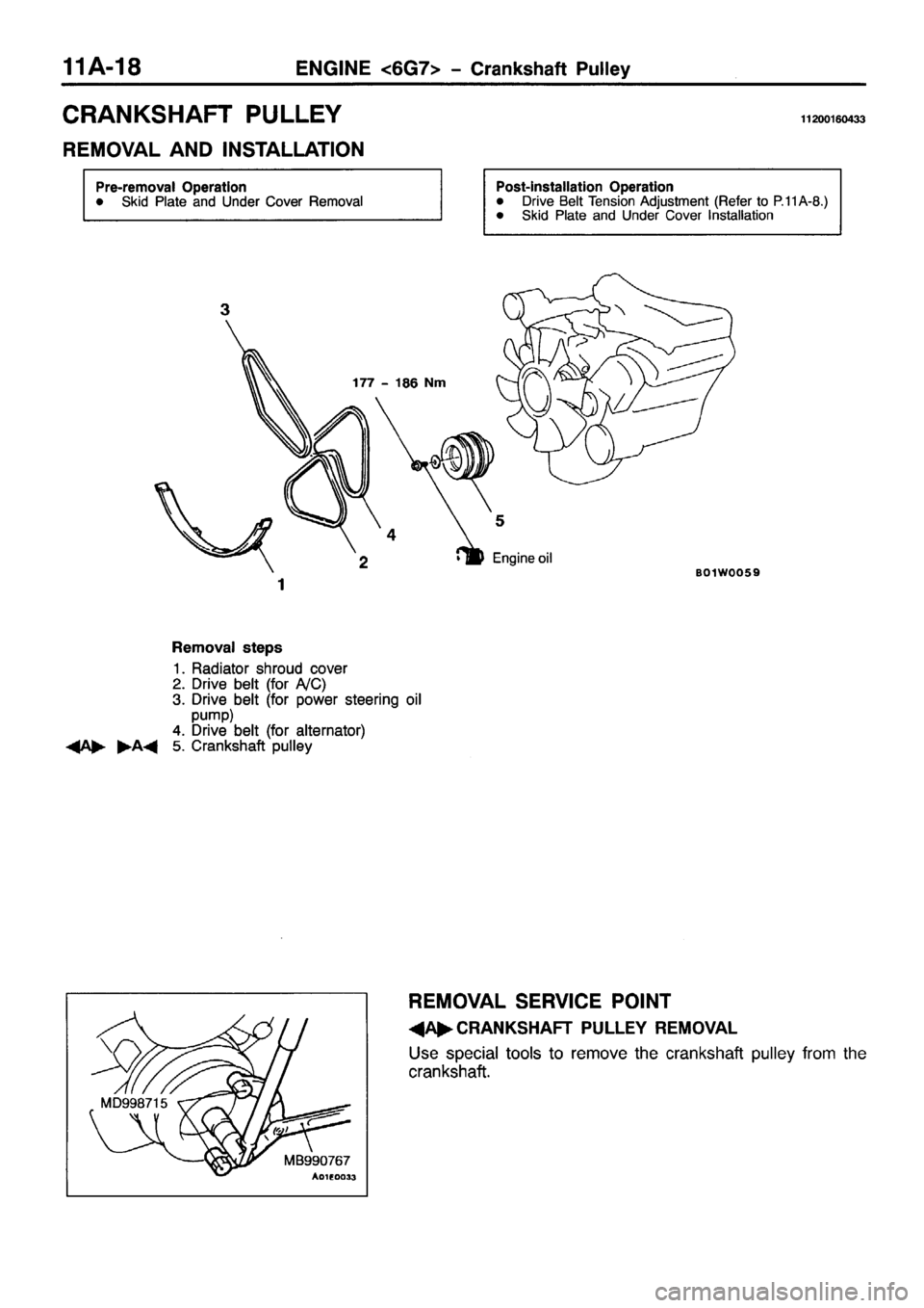MITSUBISHI PAJERO SPORT 1999 Repair Manual 