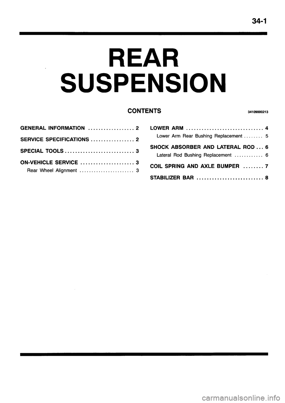 MITSUBISHI PAJERO SPORT 1999 Workshop Manual MITSUBISHI PAJERO SPORT 1999 Workshop Manual
