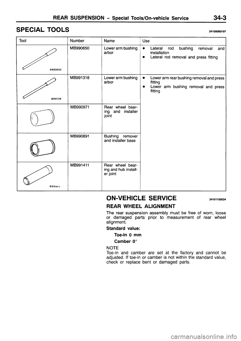 MITSUBISHI PAJERO SPORT 1999  Workshop Manual 