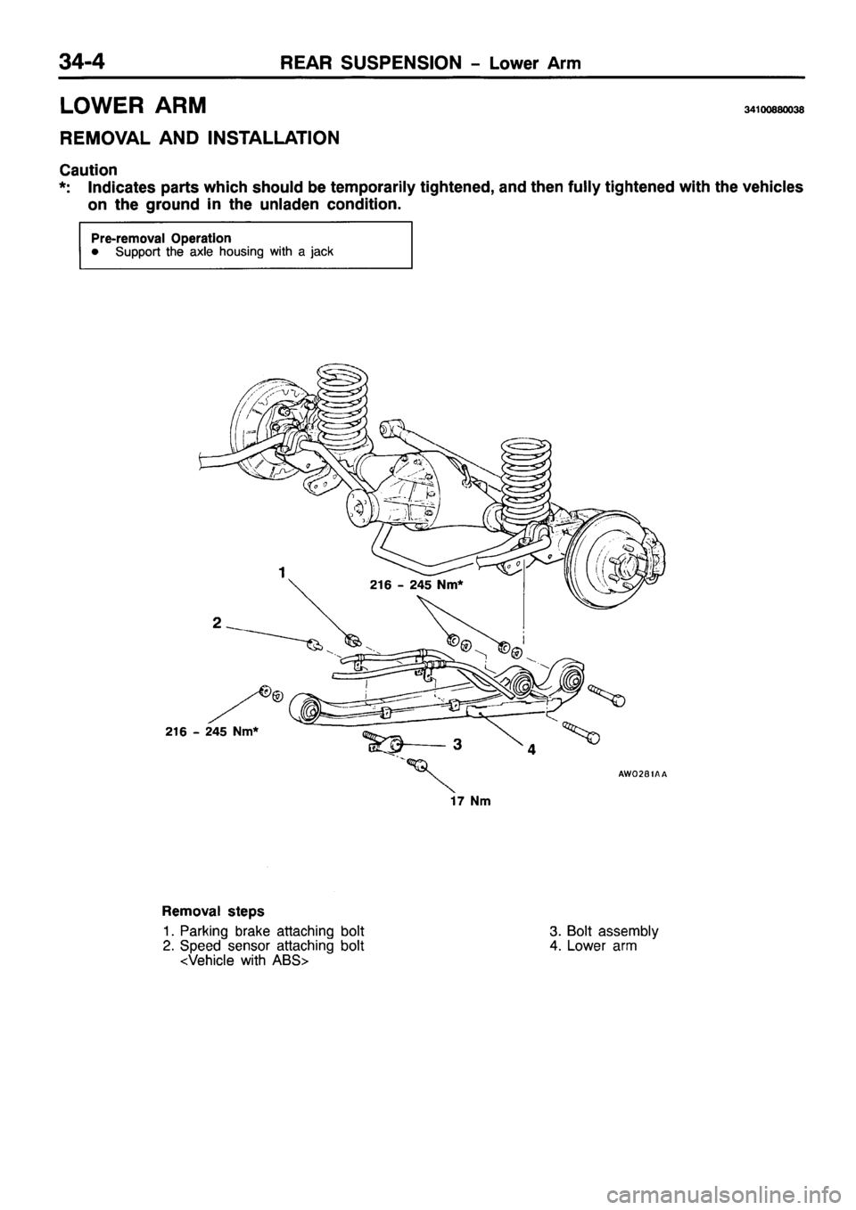 MITSUBISHI PAJERO SPORT 1999  Workshop Manual 