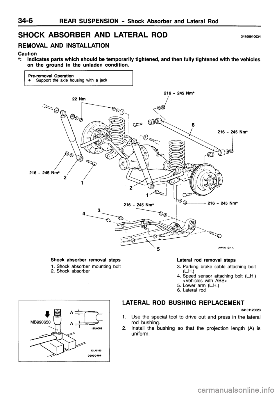 MITSUBISHI PAJERO SPORT 1999  Workshop Manual 