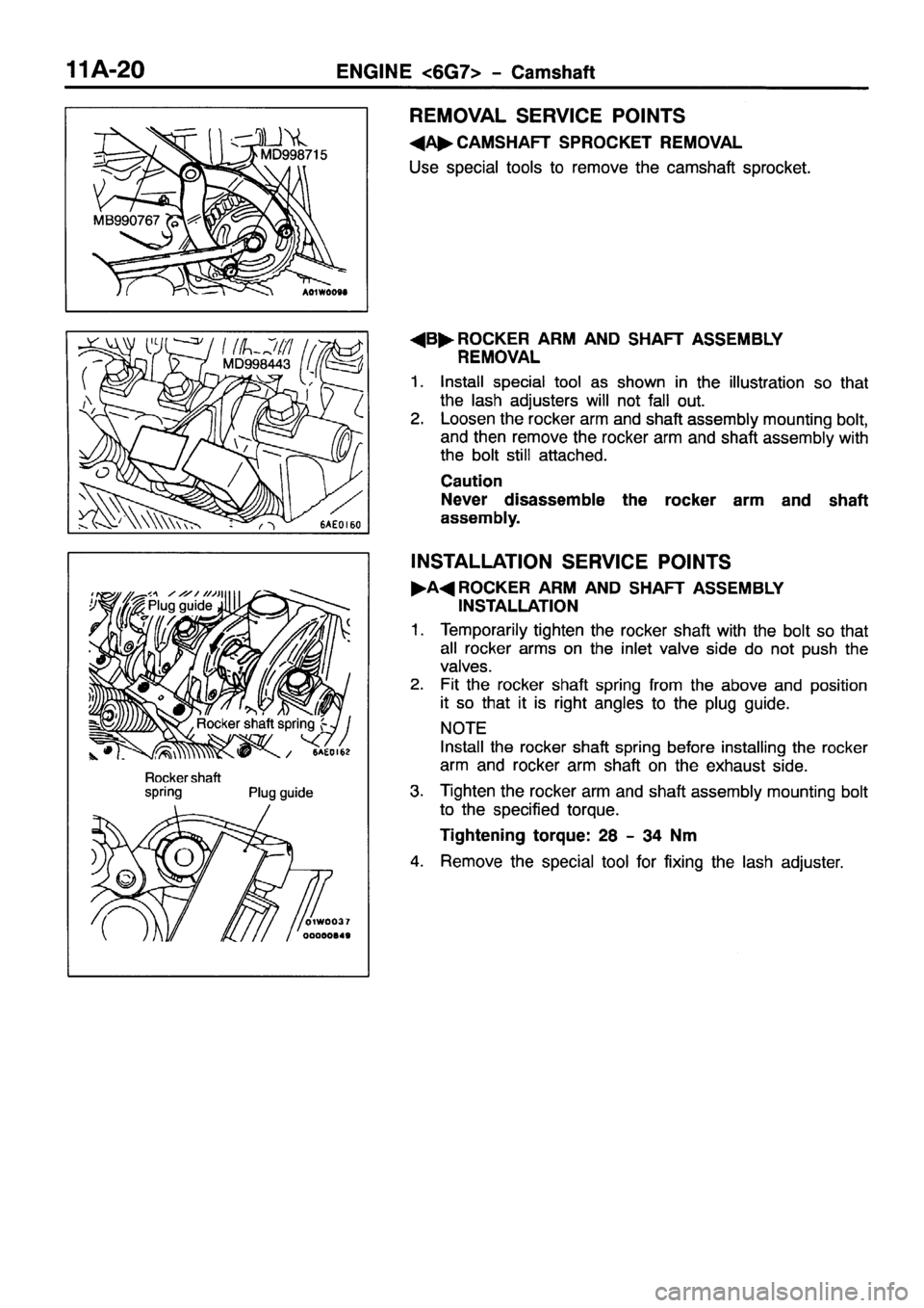 MITSUBISHI PAJERO SPORT 1999 Repair Manual 