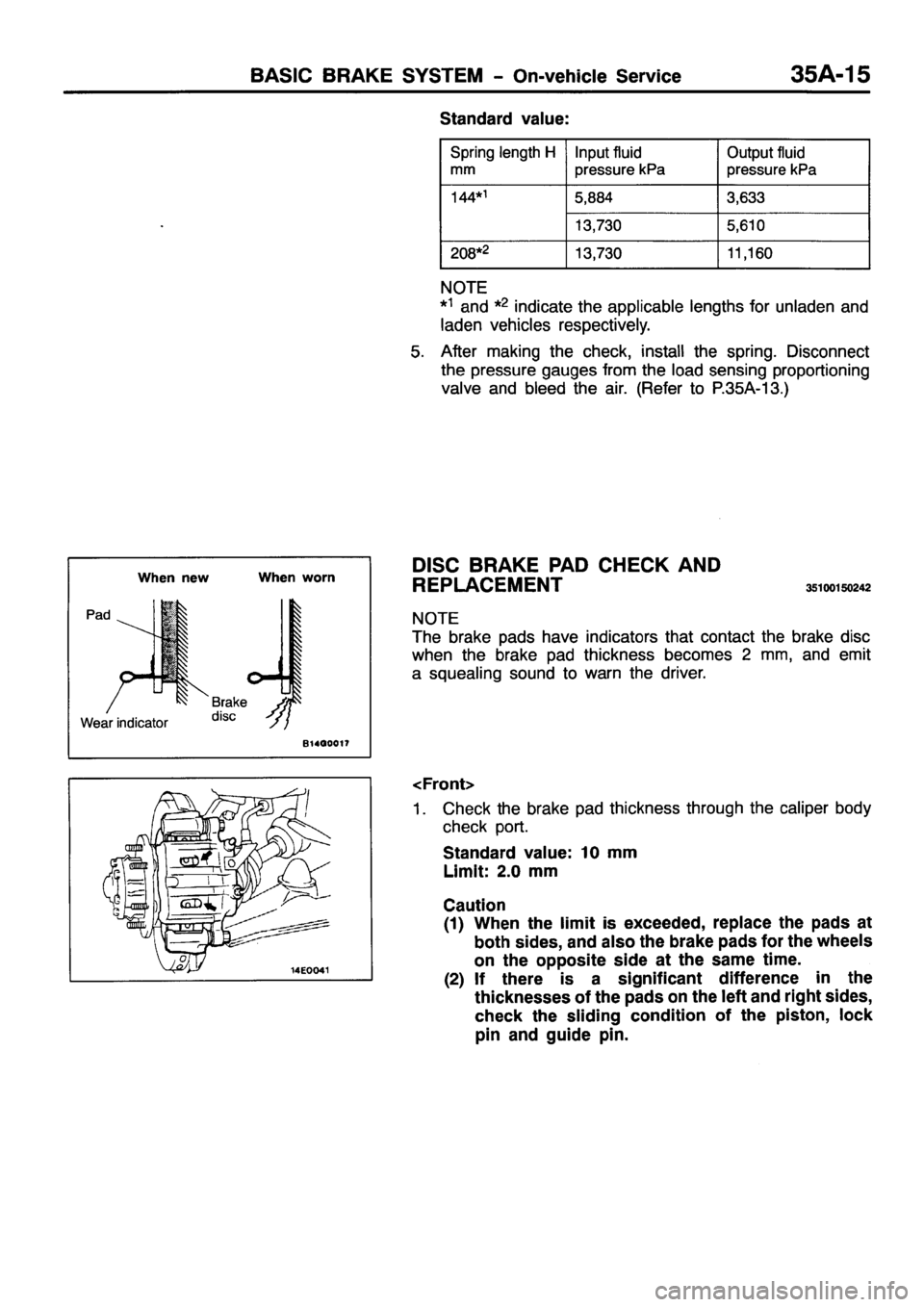 MITSUBISHI PAJERO SPORT 1999  Workshop Manual 