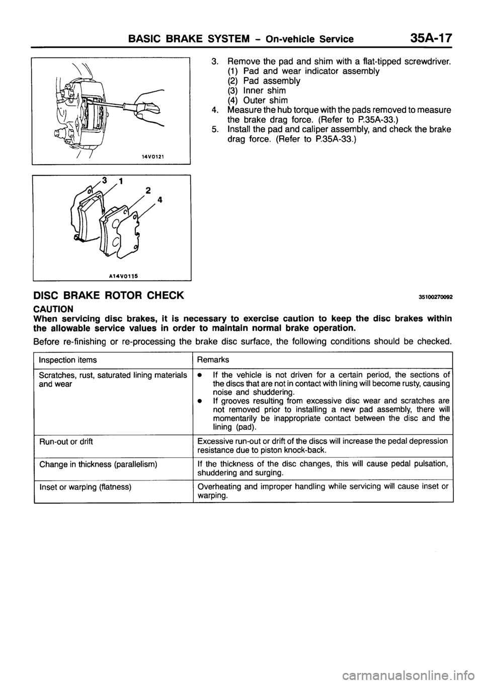 MITSUBISHI PAJERO SPORT 1999  Workshop Manual 