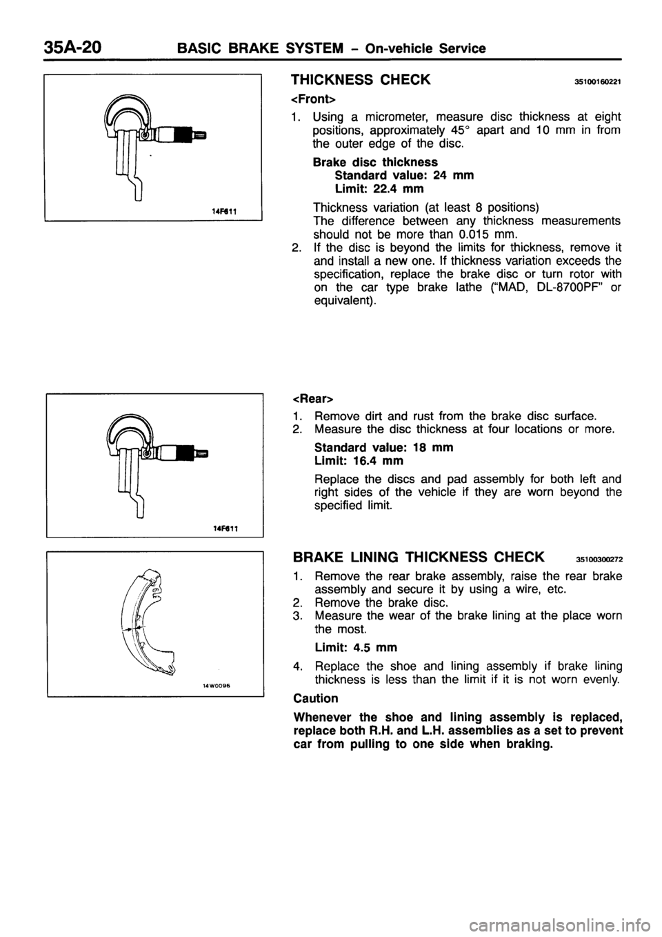 MITSUBISHI PAJERO SPORT 1999  Workshop Manual 