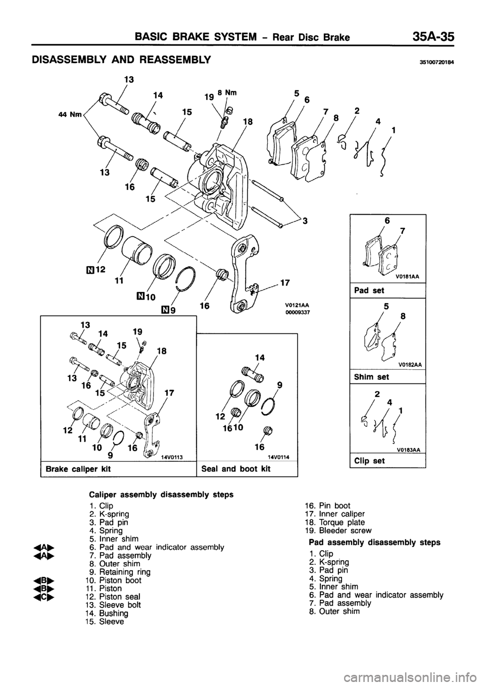 MITSUBISHI PAJERO SPORT 1999  Workshop Manual 