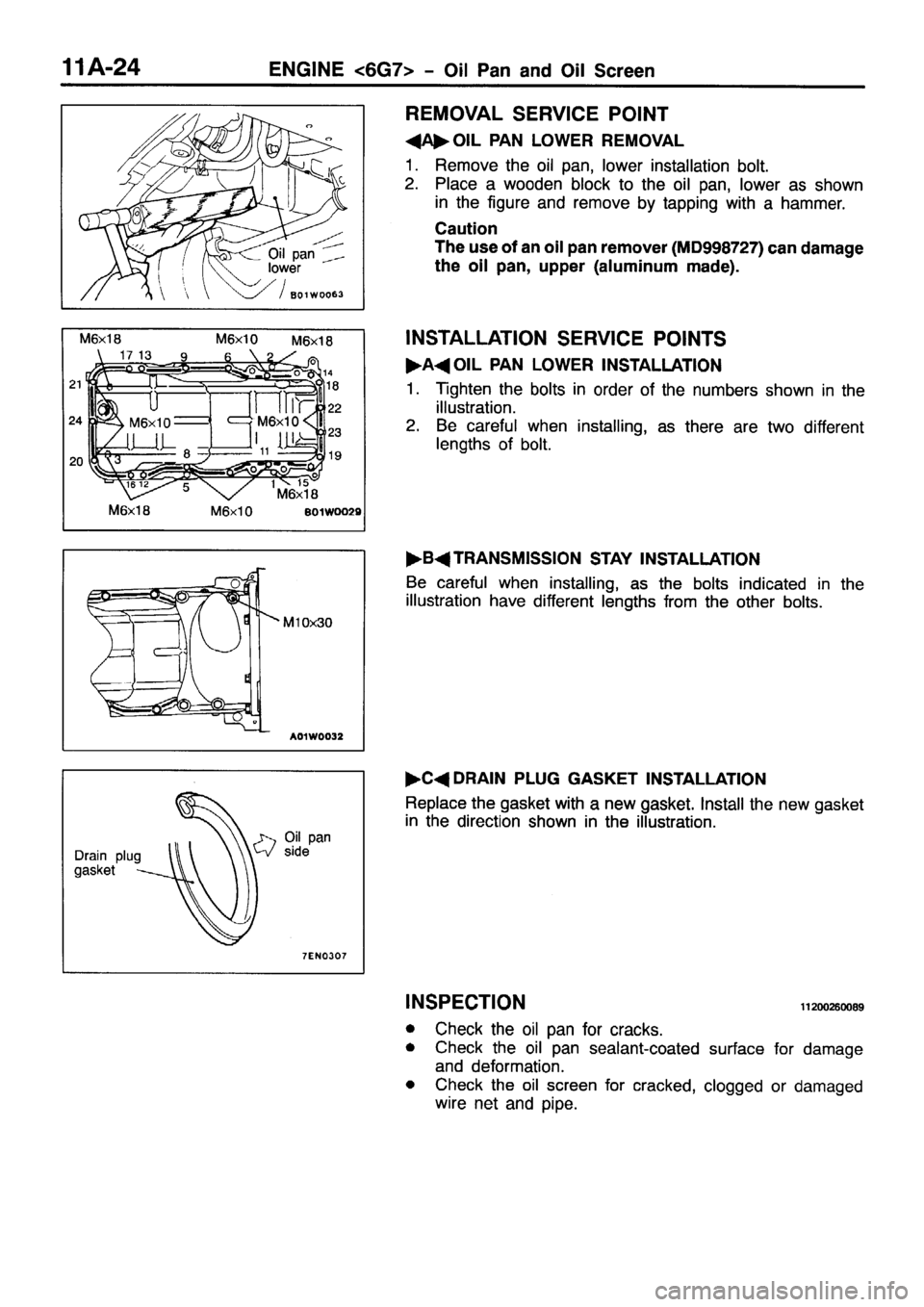 MITSUBISHI PAJERO SPORT 1999 Repair Manual 