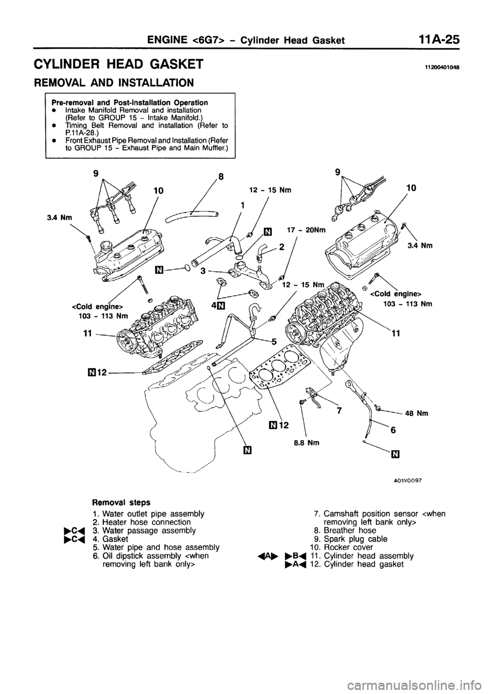 MITSUBISHI PAJERO SPORT 1999 Repair Manual 