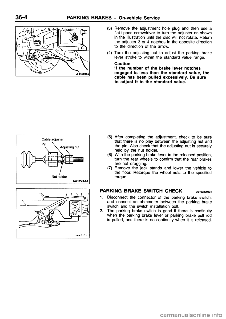MITSUBISHI PAJERO SPORT 1999  Workshop Manual 