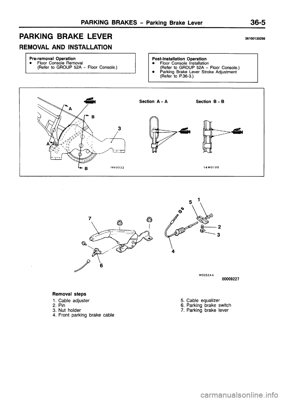 MITSUBISHI PAJERO SPORT 1999  Workshop Manual 