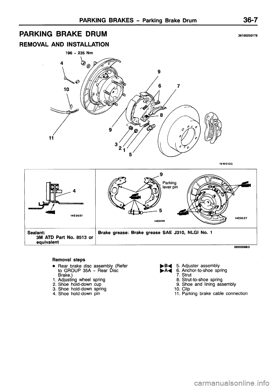 MITSUBISHI PAJERO SPORT 1999  Workshop Manual 
