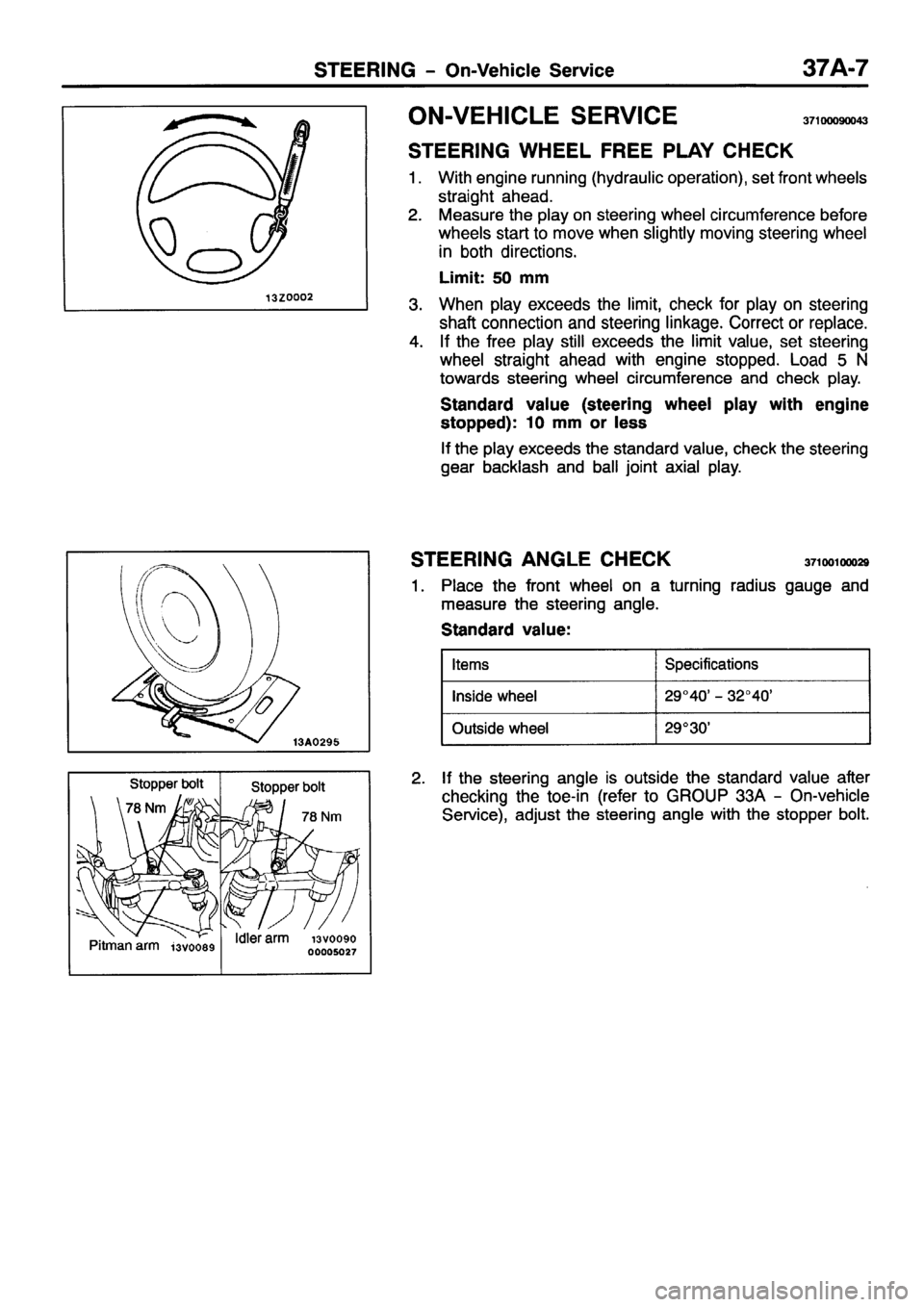 MITSUBISHI PAJERO SPORT 1999  Workshop Manual 
